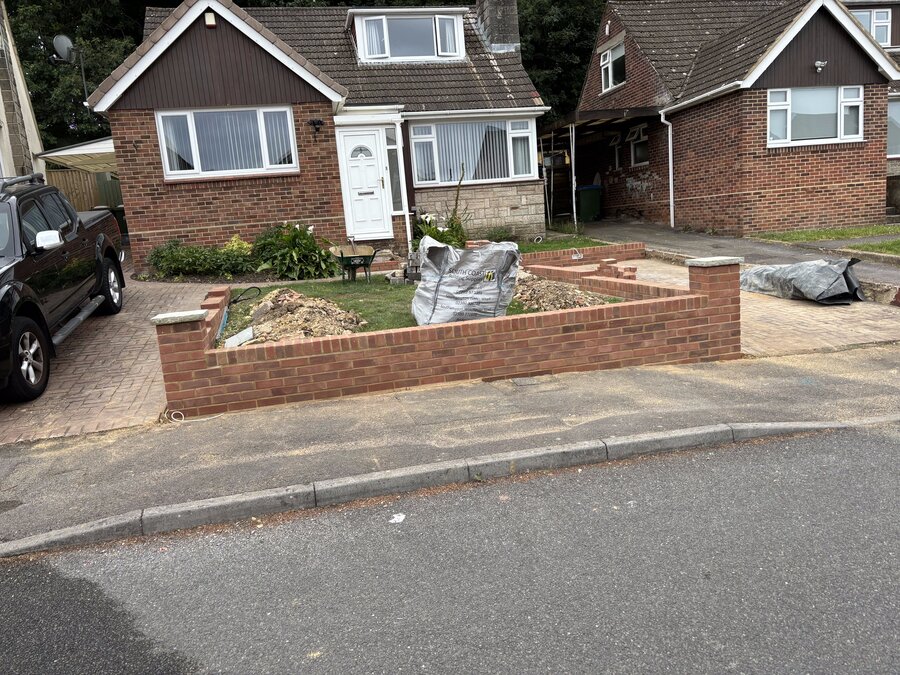 Garden wall and brickwork